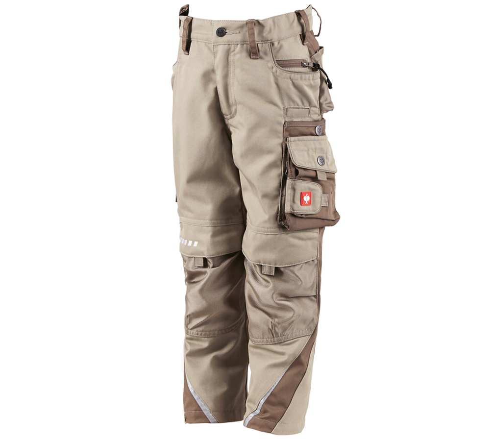 Winter trousers: Children's trousers e.s.motion Winter + clay/peat