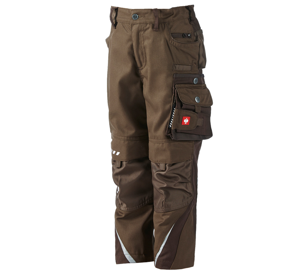 Winter trousers: Children's trousers e.s.motion Winter + hazelnut/chestnut