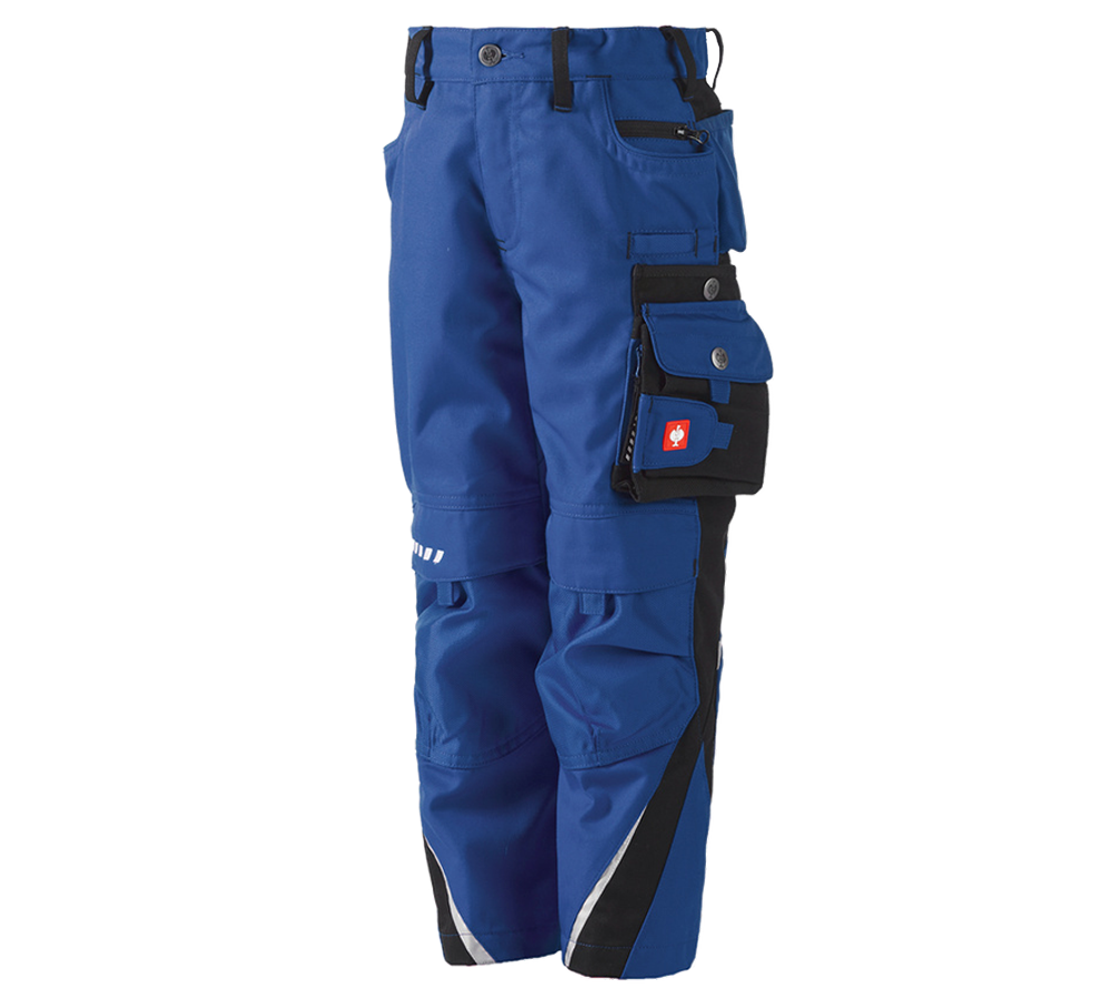 Winter trousers: Children's trousers e.s.motion Winter + royalblue/black