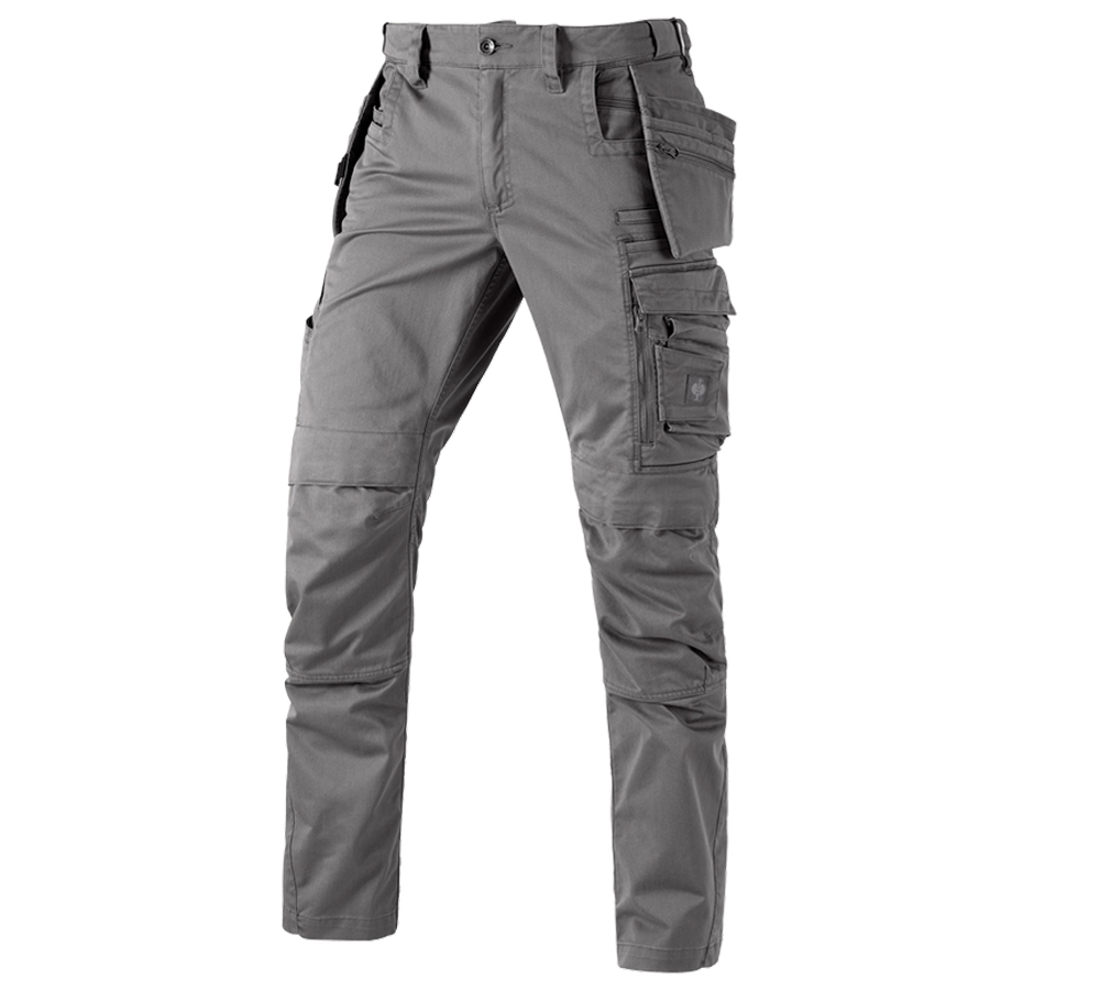 Tilers: Trousers e.s.motion ten tool-pouch + granite