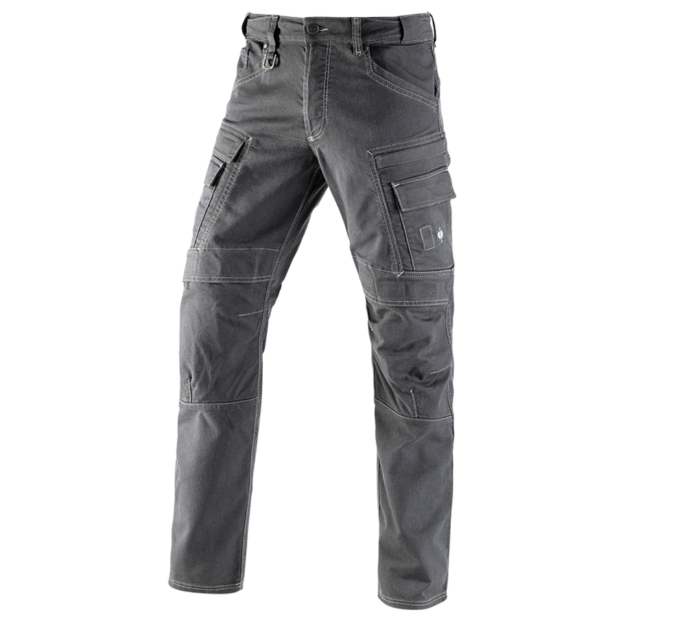 Work Trousers: Worker cargo trousers e.s.vintage + pewter