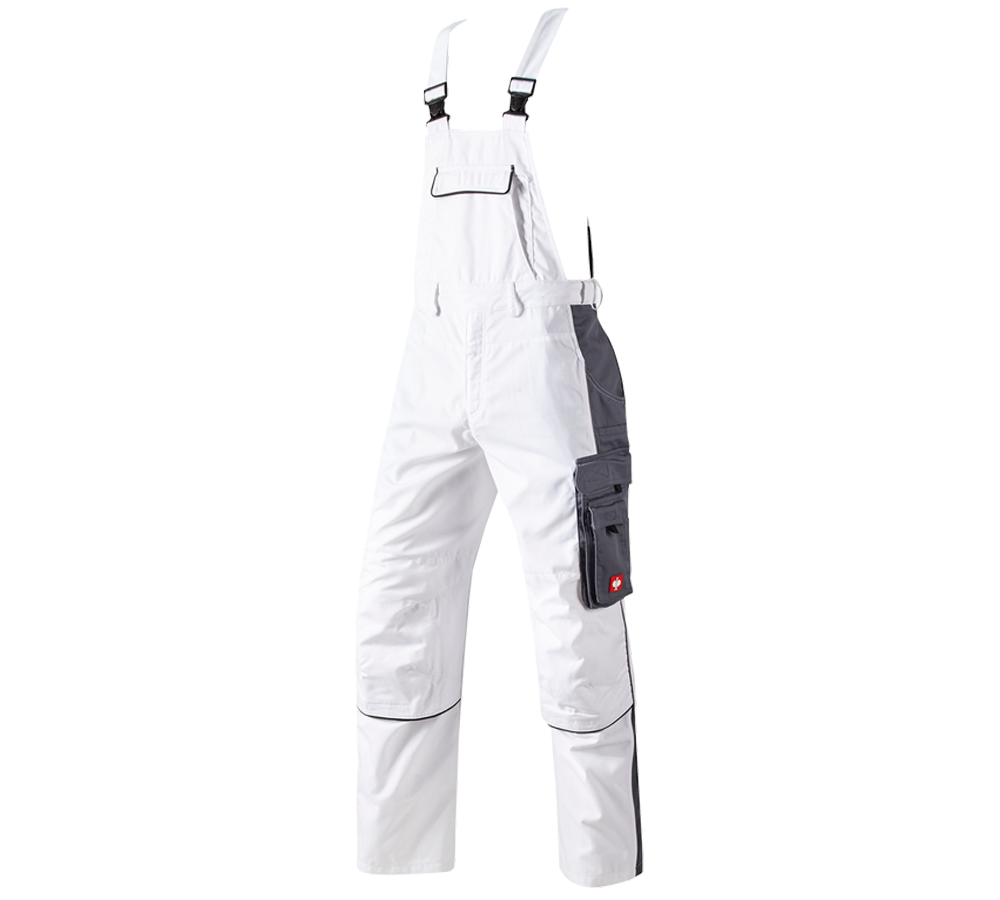Tilers: Bib & Brace e.s.active + white/grey