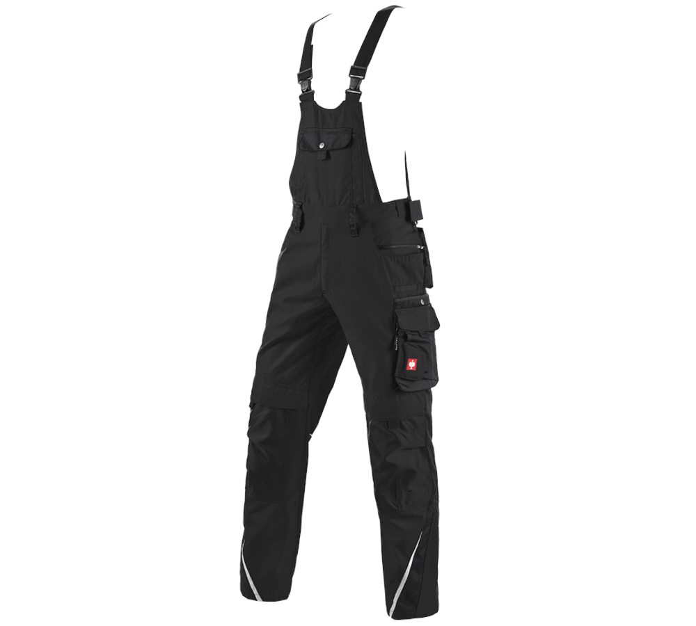 Dachdecker: Latzhose e.s.motion + schwarz