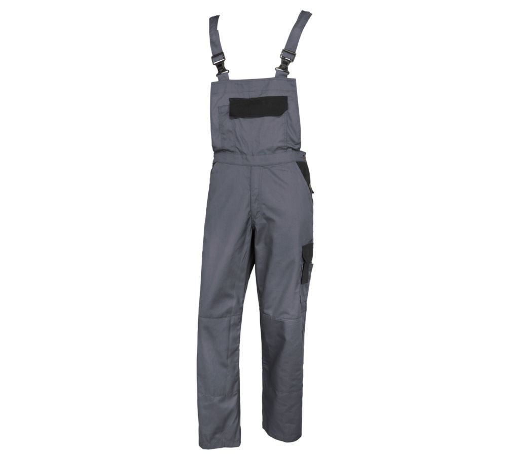 Arbeitshosen: STONEKIT Latzhose Odense + grau/schwarz