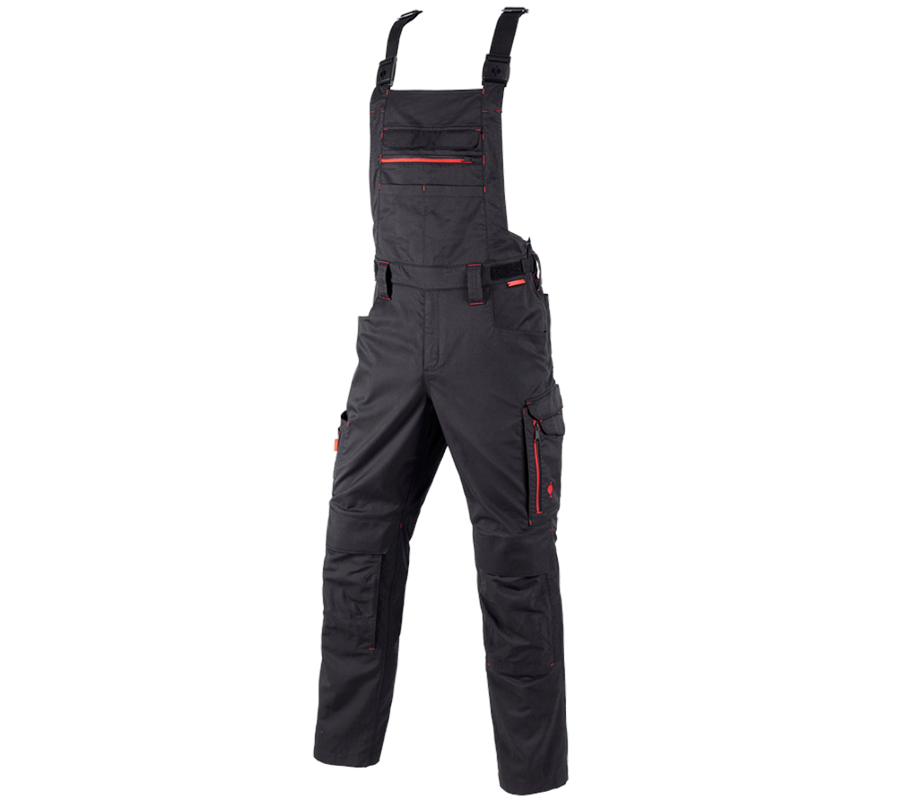 Knee Pad Master Grid 6D: Bib & Brace e.s.concrete light allseason + black