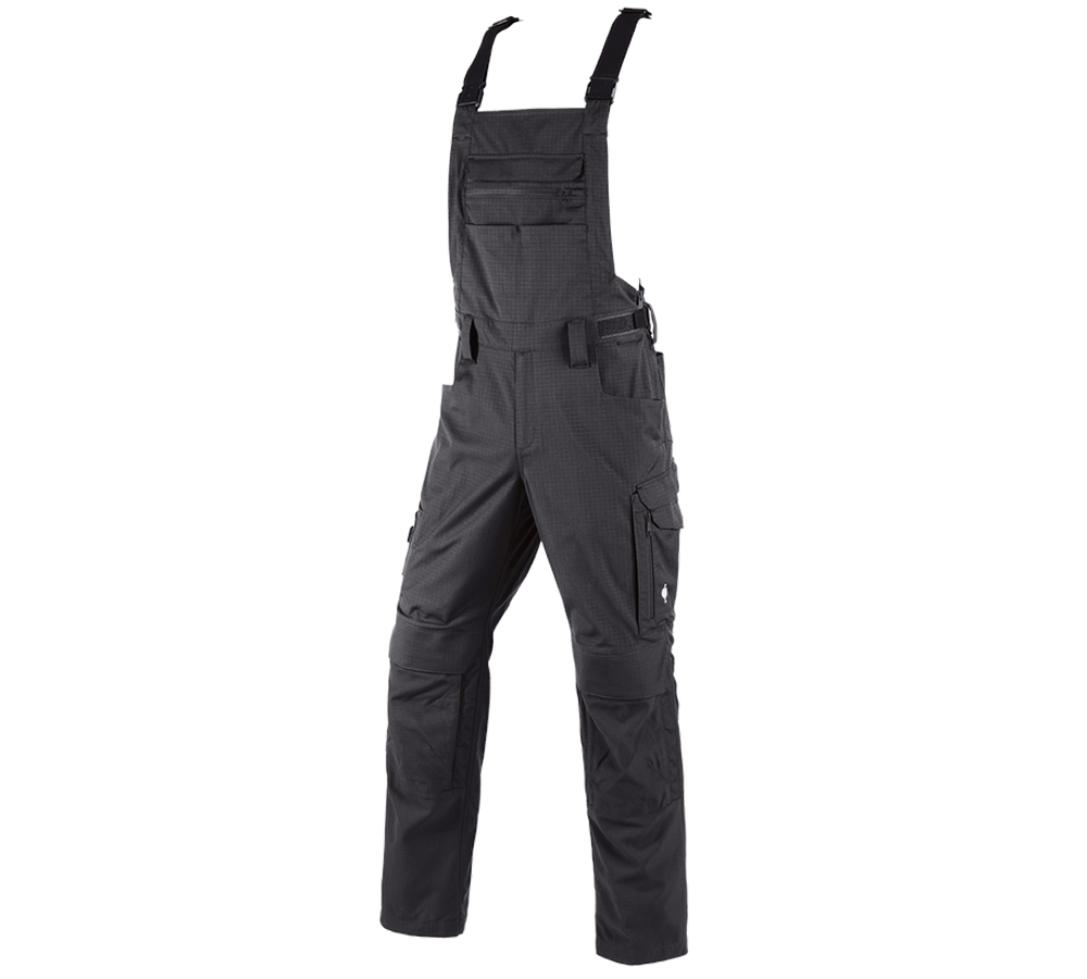 Knee Pad Master Grid 6D: Bib & Brace e.s.concrete solid + black