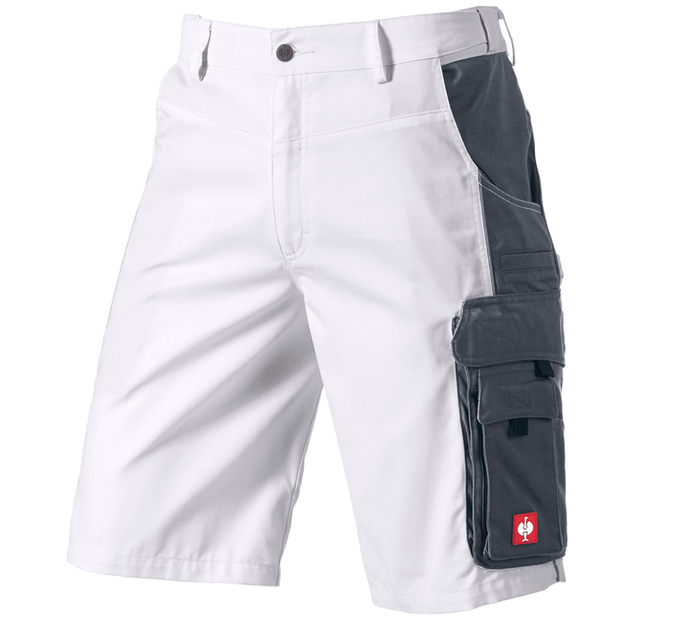 Arbeitshosen: Short e.s.active + weiß/grau