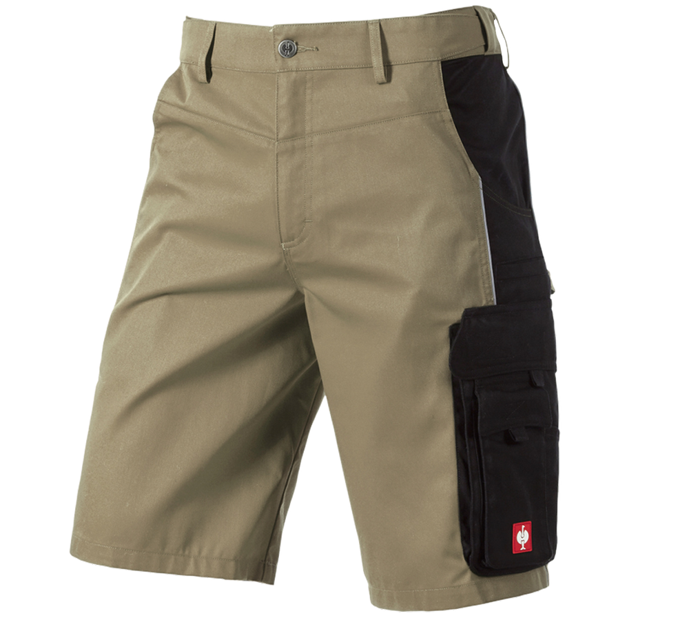 Arbeitshosen: Short e.s.active + khaki/schwarz