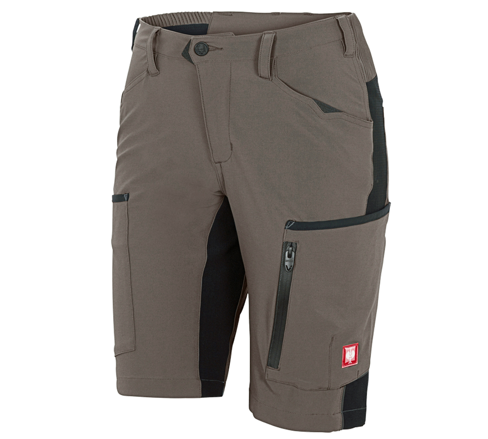 Hosen: Short e.s.vision stretch, Damen + stein/schwarz