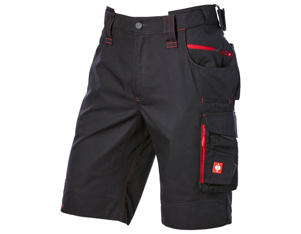 Work Trousers: Shorts e.s.motion 2020 + graphite/fiery red