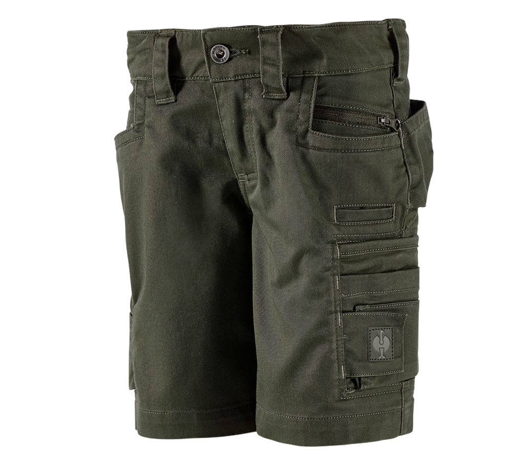 Shorts: Short e.s.motion ten, Kinder + tarngrün