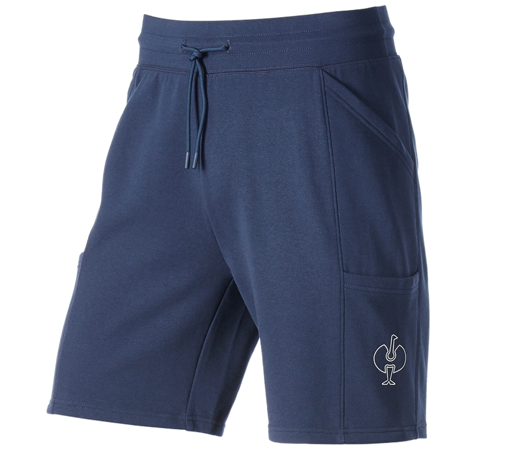 Accessoires: Sweat Short light e.s.trail + tiefblau/weiß