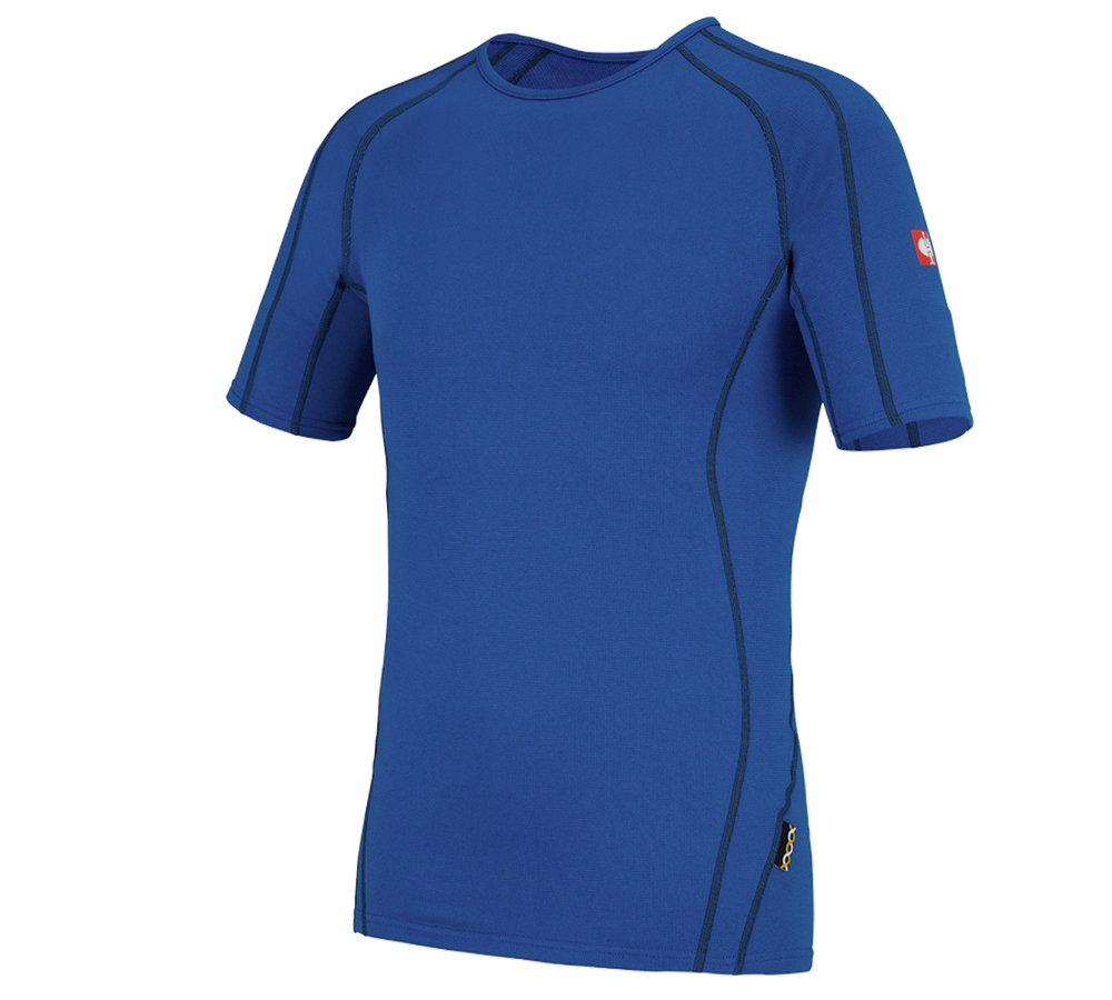 Unterwäsche | Thermokleidung: e.s. Funktions-T-Shirt clima-pro - warm, Herren + enzianblau