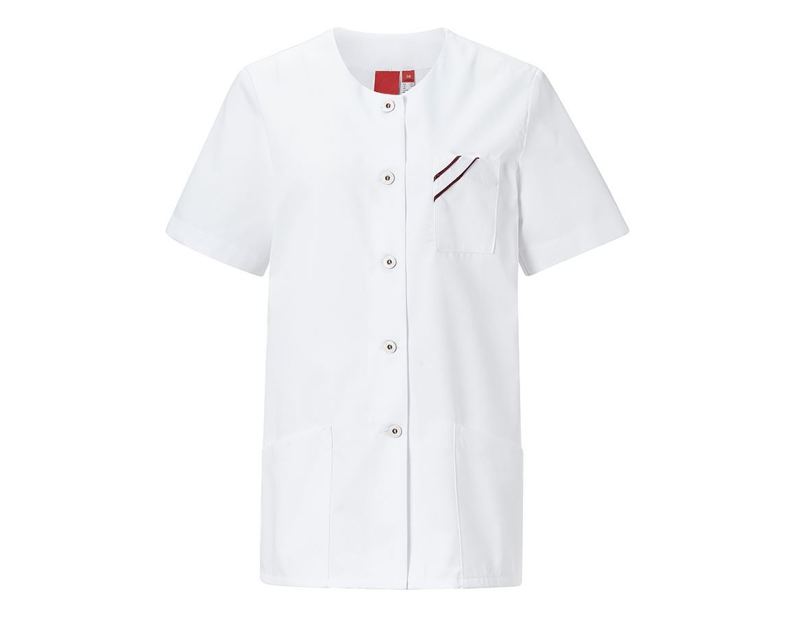 Shirts & Co.: Kasack Carolin + weiß/bordeaux