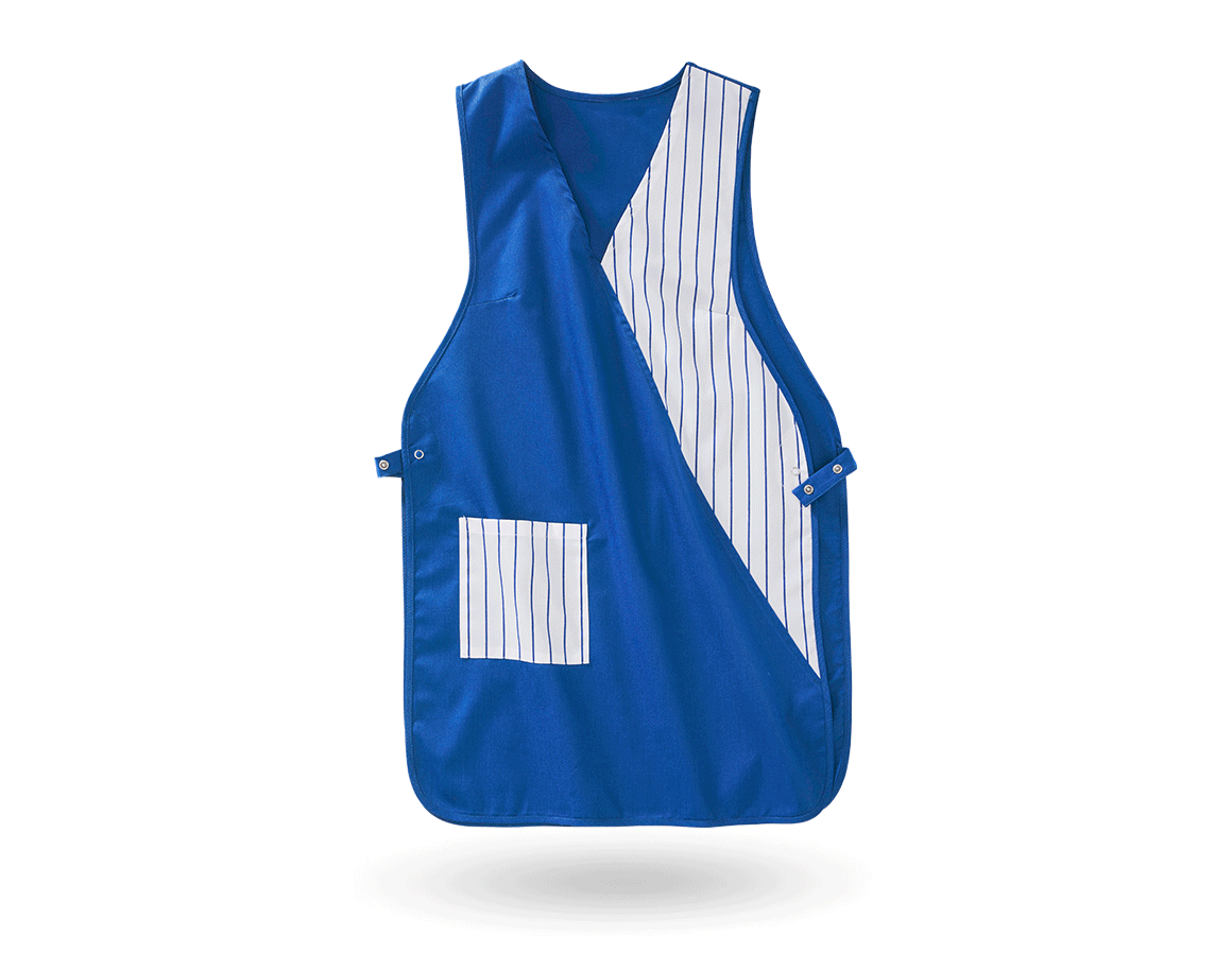 Aprons: Tabard Iris + royalblue/white