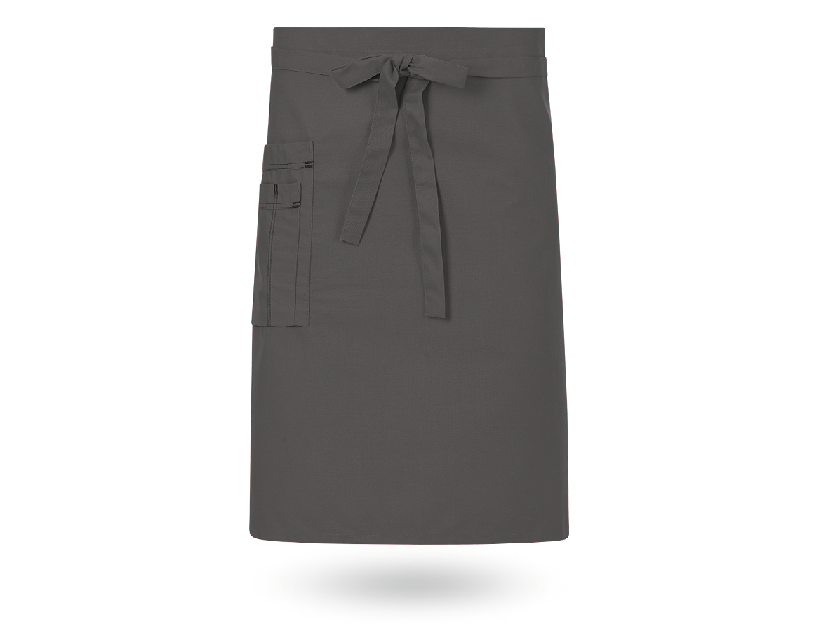 Schürzen: Vorbinder + grau/schwarz