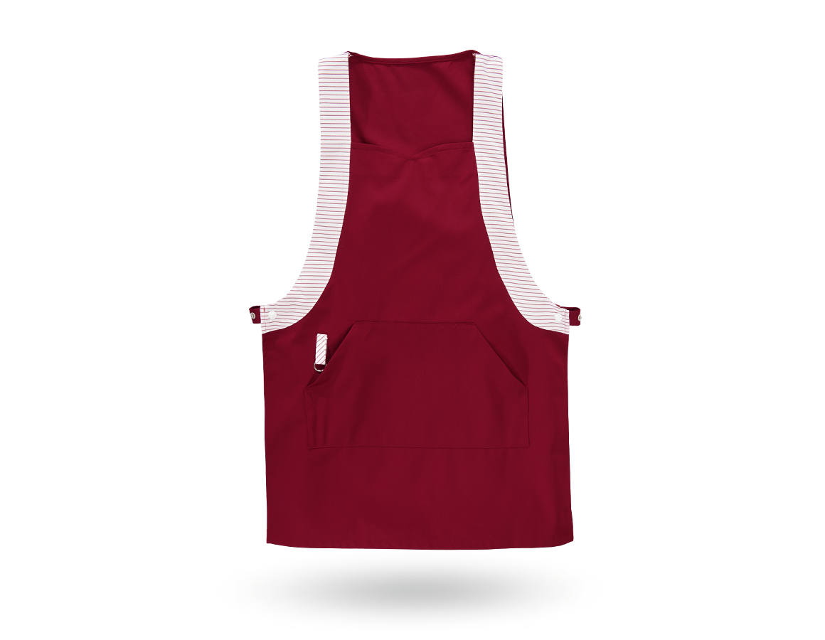 Aprons: Tabard Jutta + bordeaux/white