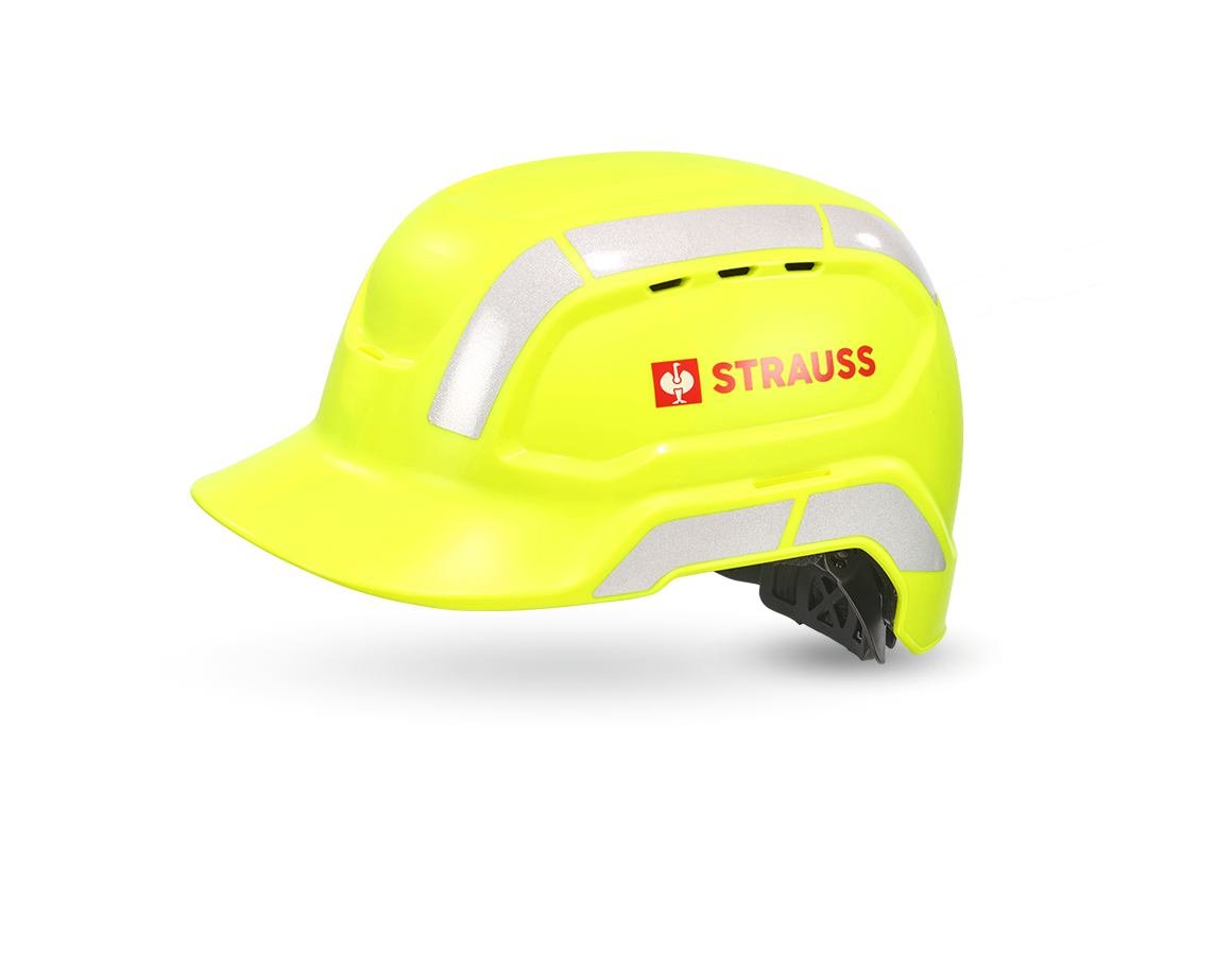 Hard Hats: e.s. Work helmet worker + high-vis yellow
