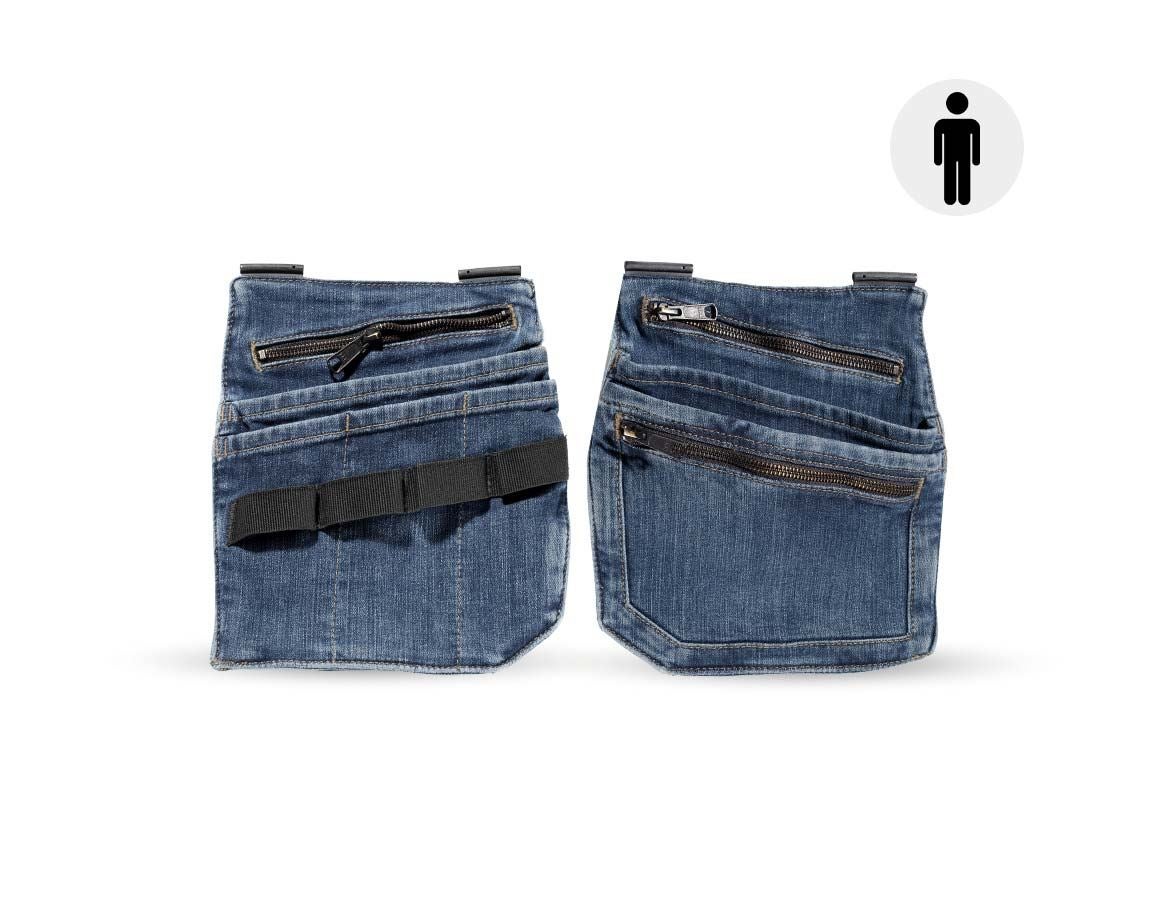 Accessories: Denim tool bags e.s.concrete + stonewashed