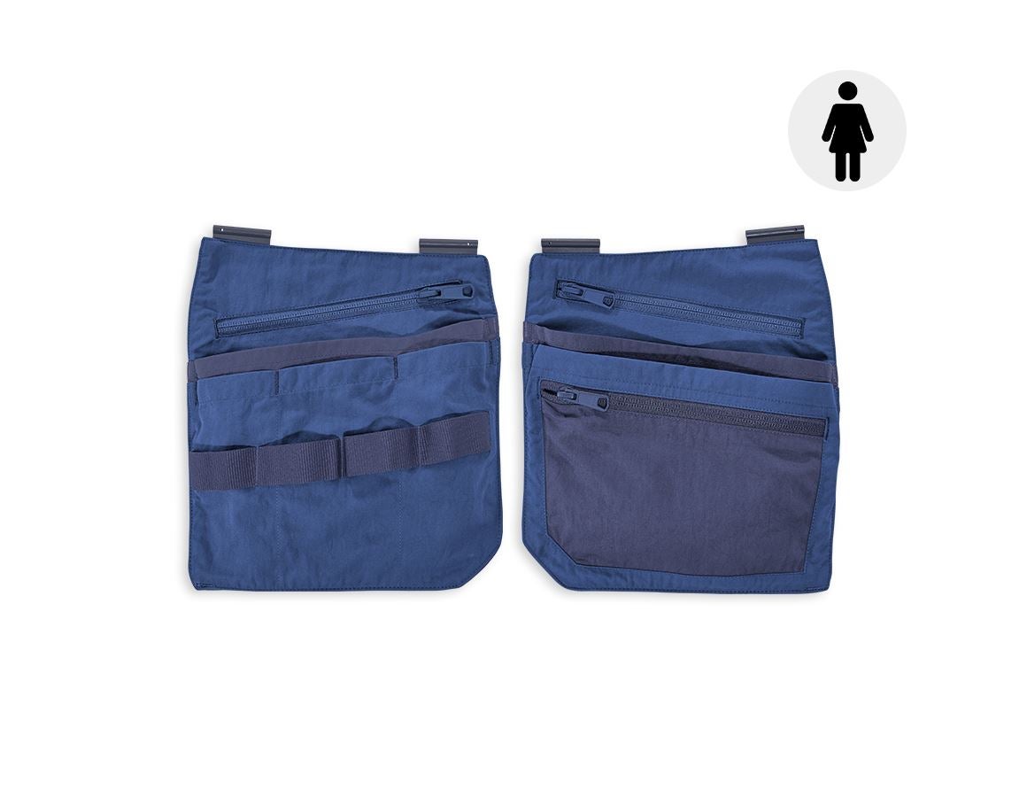 Tool bags: Tool bags e.s.concrete light, ladies‘ + alkaliblue/deepblue