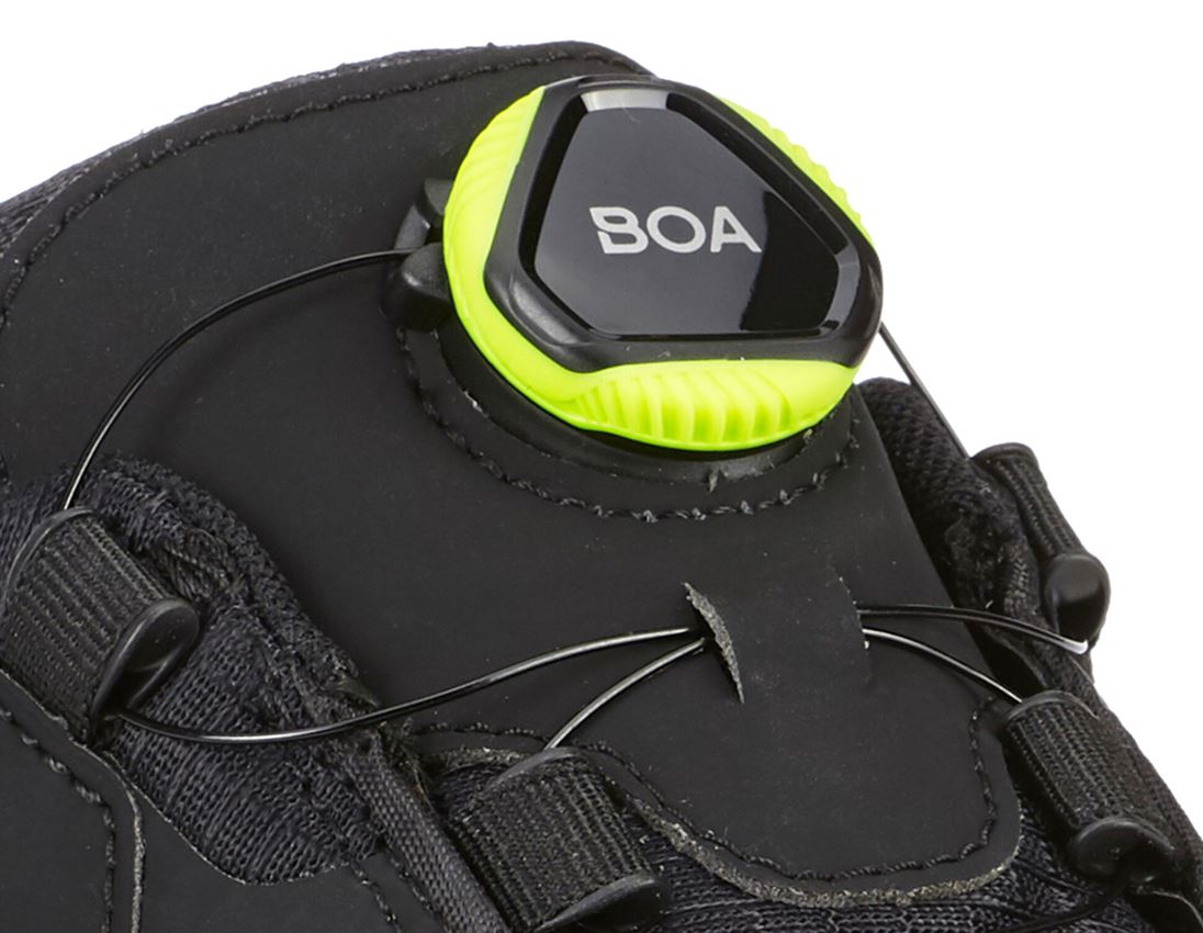 O1: O1 Work shoes e.s. Corvids II low + black/high-vis yellow 1