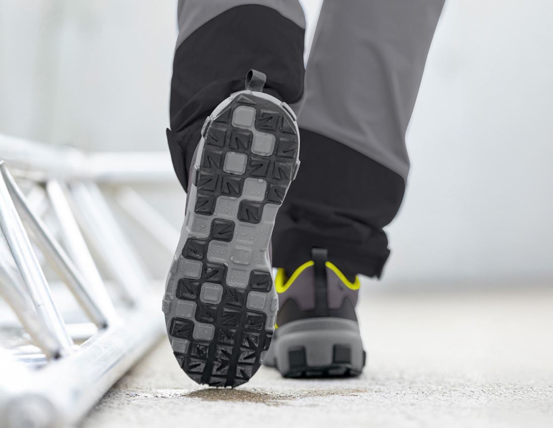 O6: O6 Work shoes e.s. Poli low + basaltgrey/acid yellow 3
