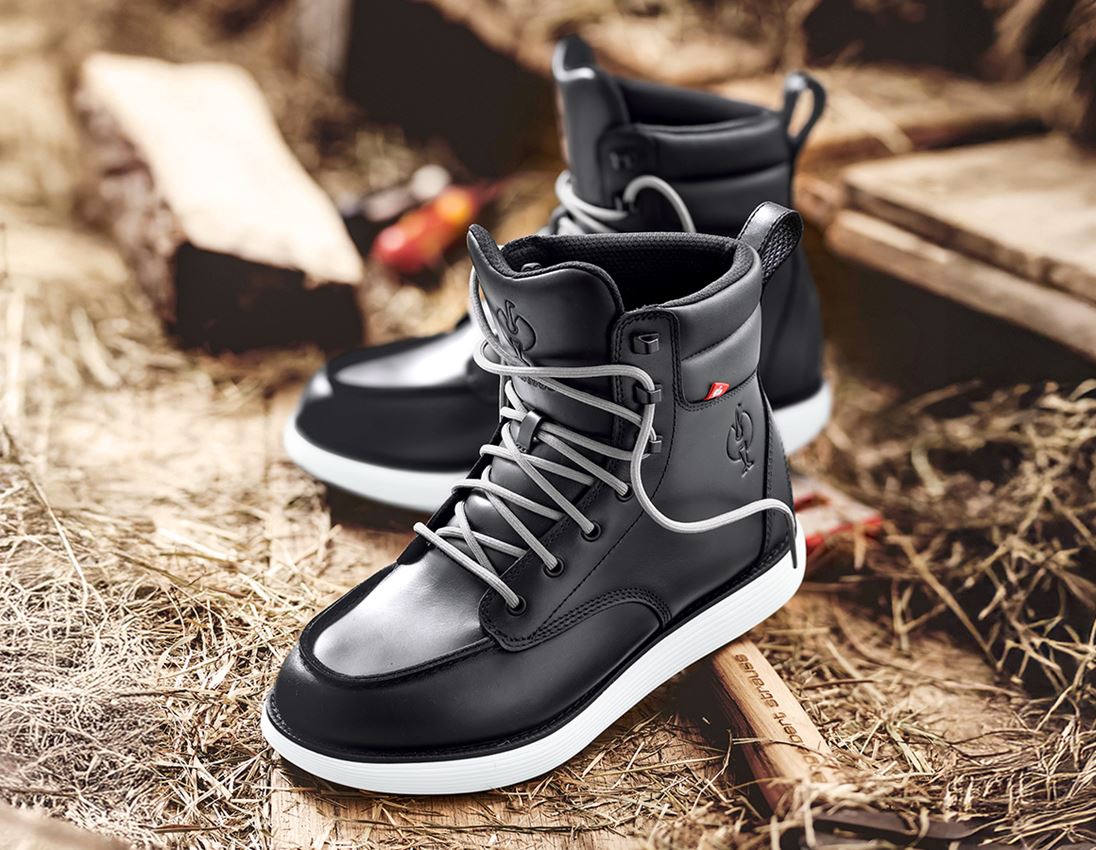 O2: O2 Berufsschuhe e.s. Boulder mid + schwarz 2