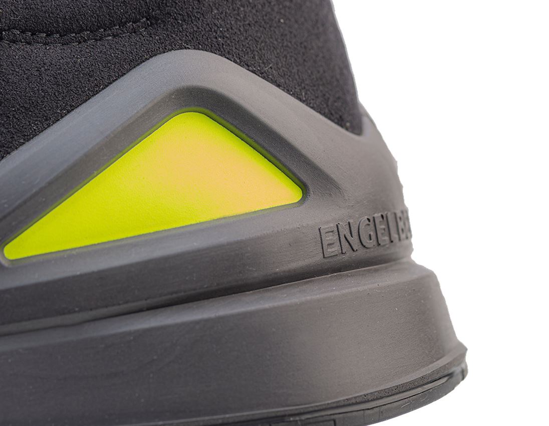 S1: S1 Sicherheitshalbschuhe e.s. Zembra + schwarz/warngelb 1