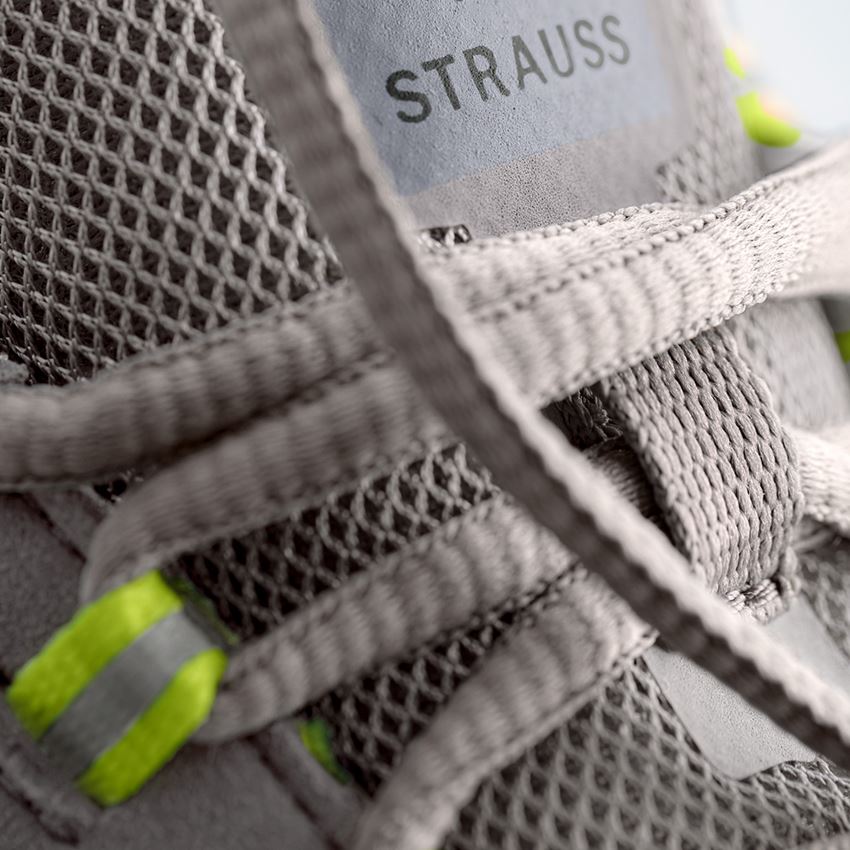 S1: S1 Sicherheitshalbschuhe e.s. Zembra + perlgrau/warngelb 1