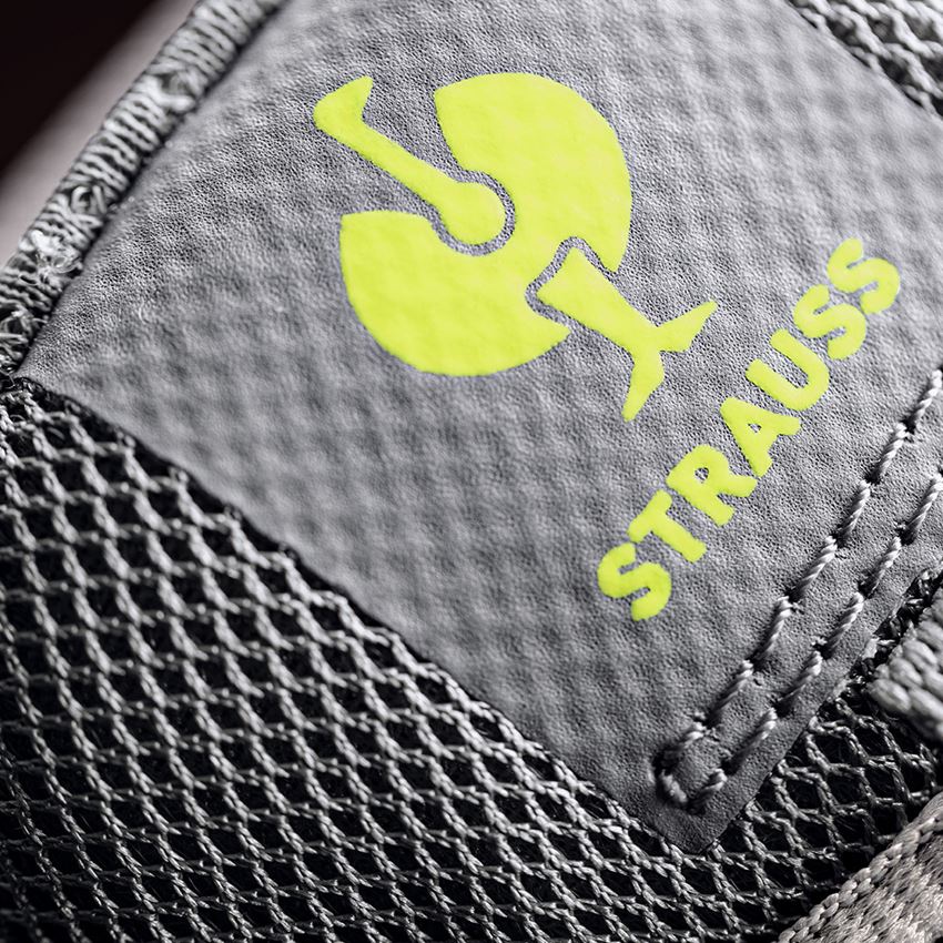 Safety Trainers: S1P Safety shoes e.s. Banco low + pearlgrey/high-vis yellow 2