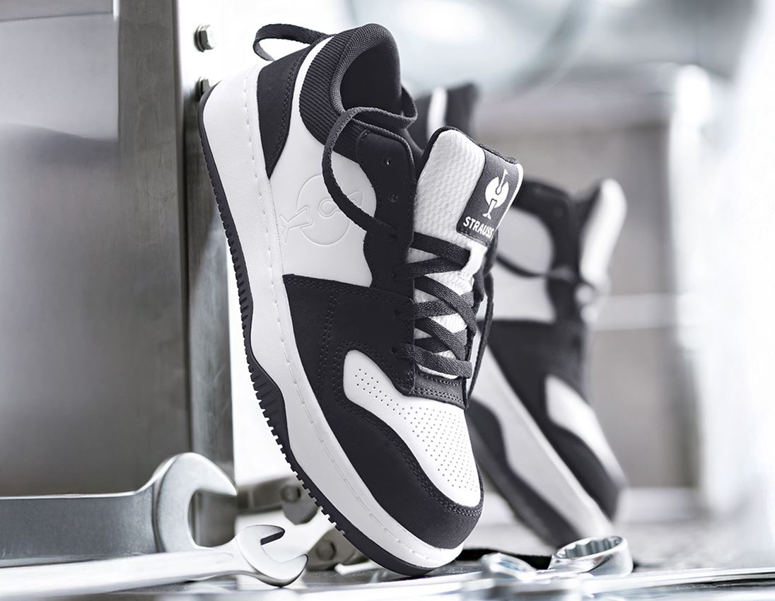 S1: S1 Sicherheitshalbschuhe e.s. Eindhoven low + schwarz/weiß 1