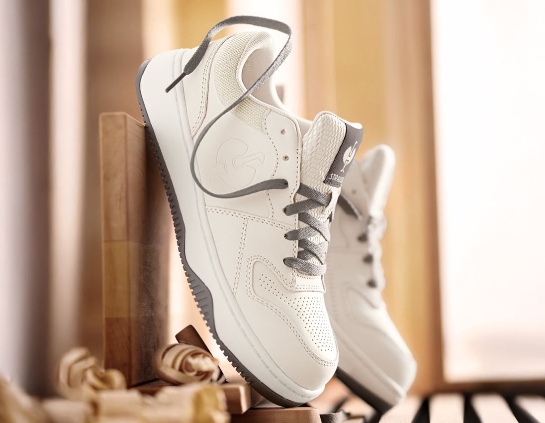 S1: S1 Sicherheitshalbschuhe e.s. Eindhoven low + creme/steingrau 1