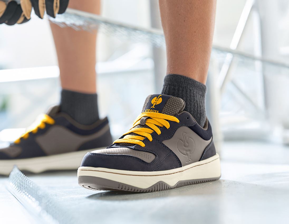 S1: S1 Sicherheitshalbschuhe e.s. Eindhoven low + neroblau/steingrau 2