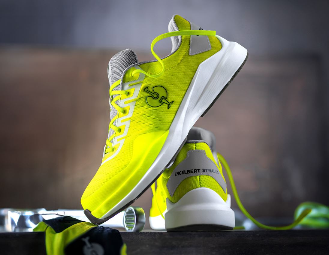 Medical | Healthcare: S1 Safety shoes e.s. Padua low + platinum/high-vis yellow 1