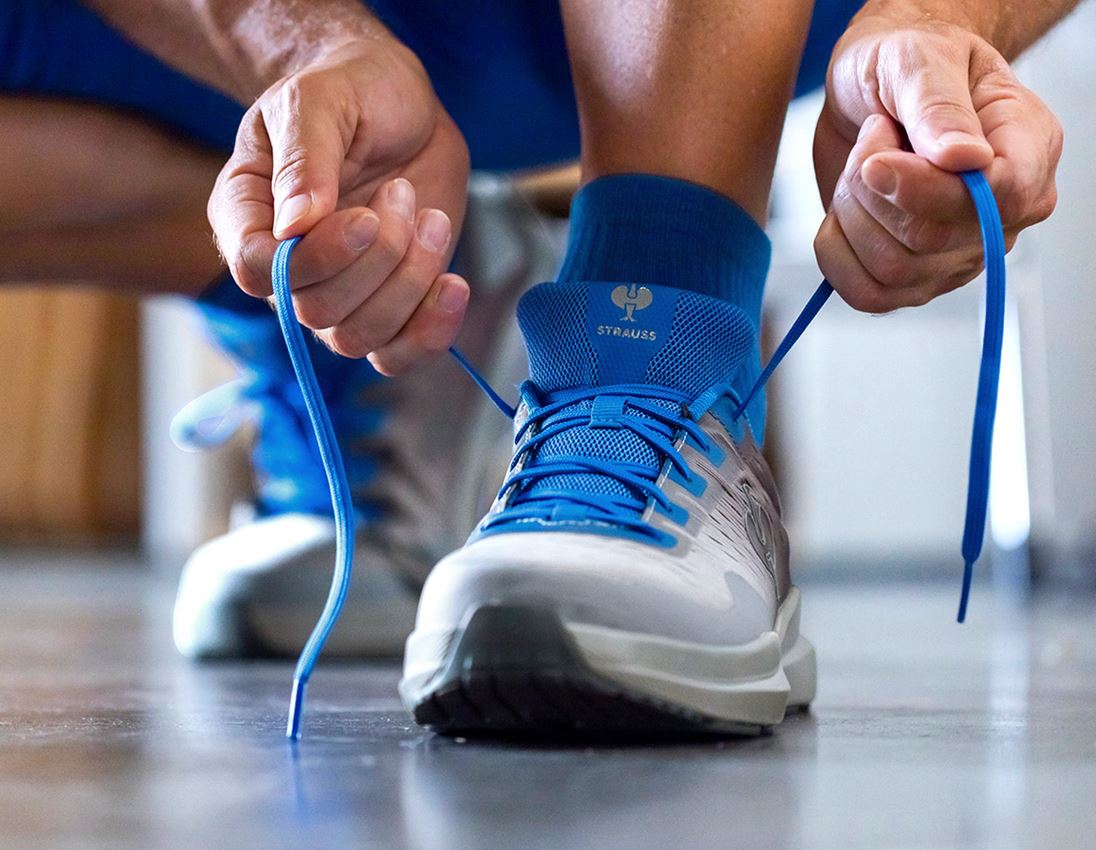 Medical | Healthcare: S1 Safety shoes e.s. Padua low + platinum/gentianblue 2