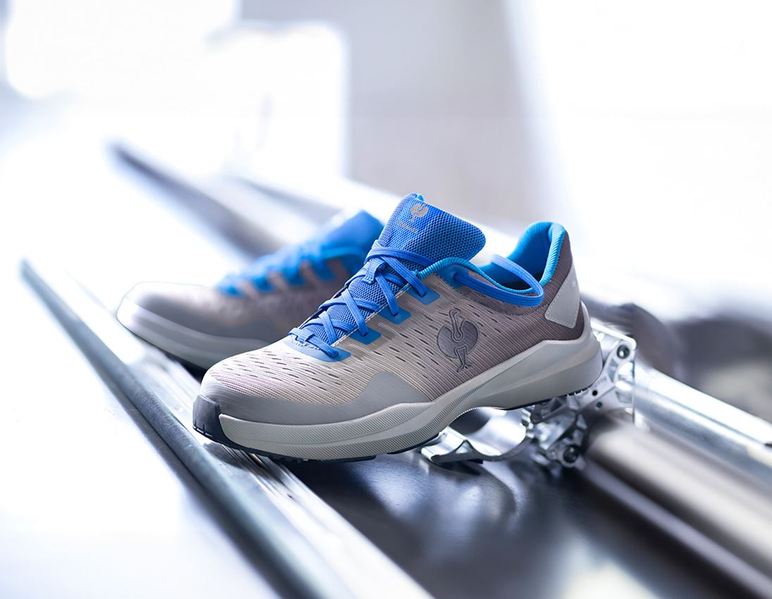 Medical | Healthcare: S1 Safety shoes e.s. Padua low + platinum/gentianblue