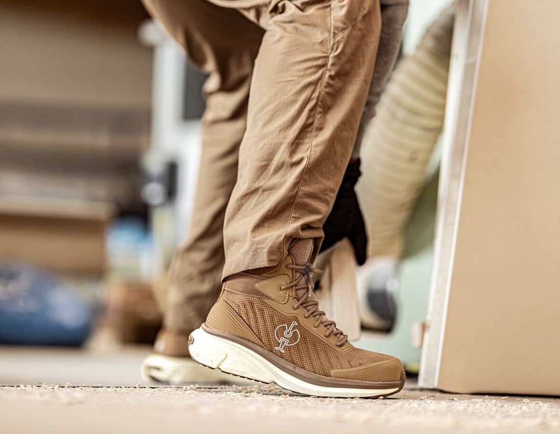 S1: S1 Safety boots Strauss.1003 mid + almondbrown 3