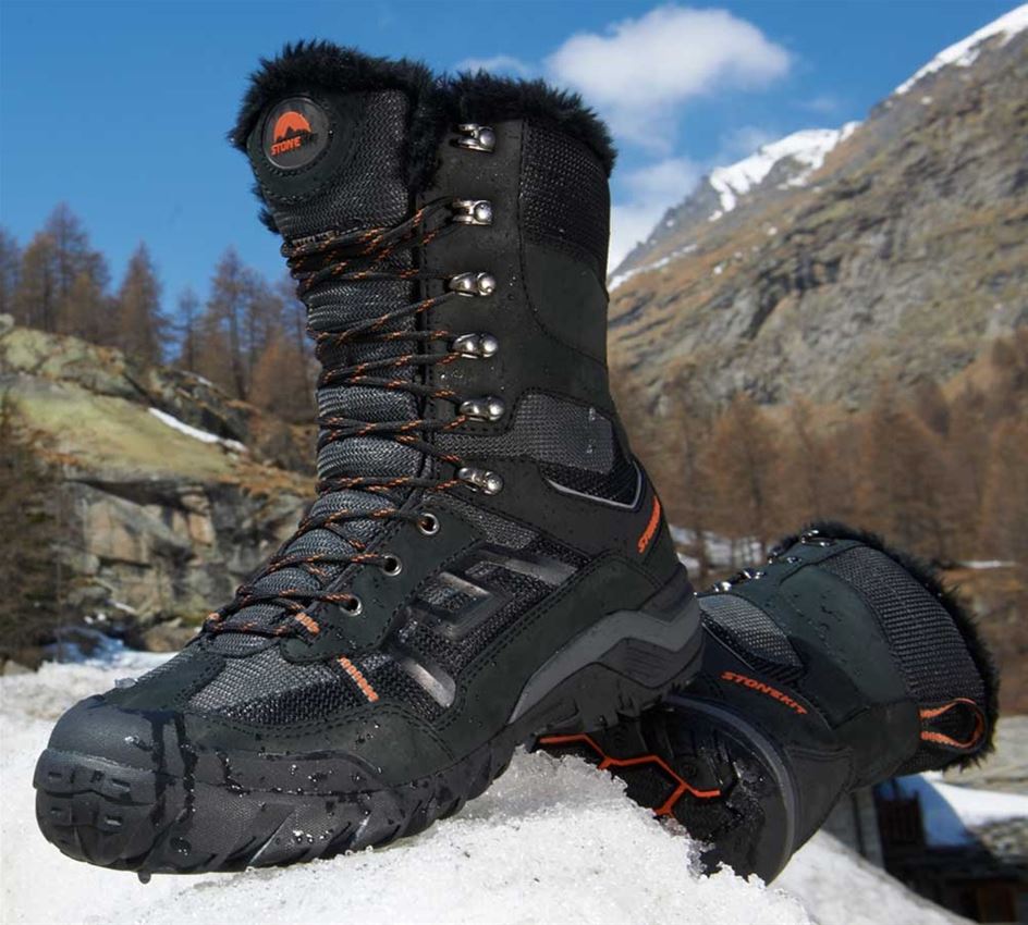 Winter shoes: STONEKIT S3 Winter safety boots Trondheim + black