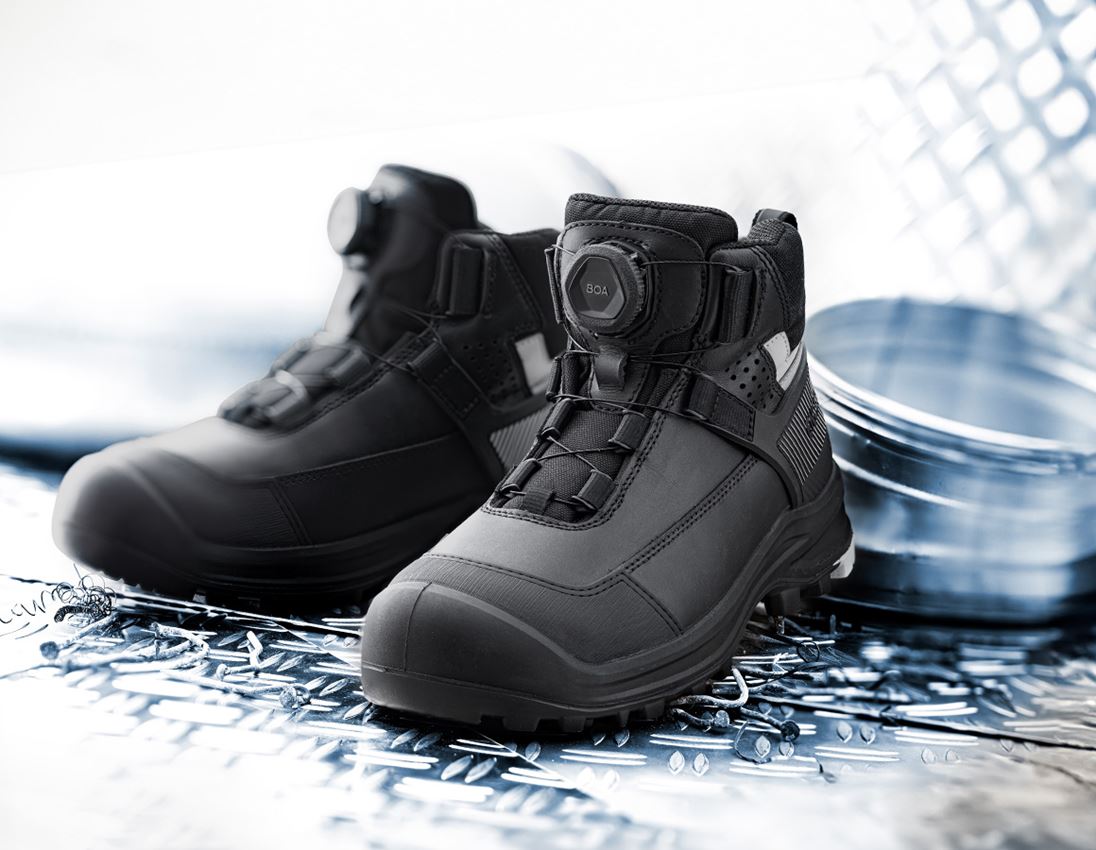 S3: S3 Sicherheitsschuhe e.s. Sawato mid + schwarz/silber