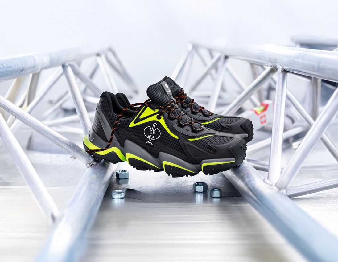 S7: S7S Safety shoes e.s. Peoria low + black/high-vis yellow