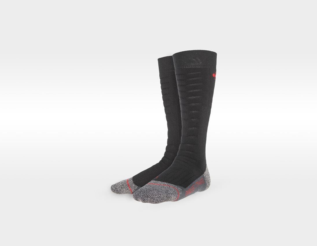 Winter accessories: e.s. Allround socks function x-warm/x-high + black