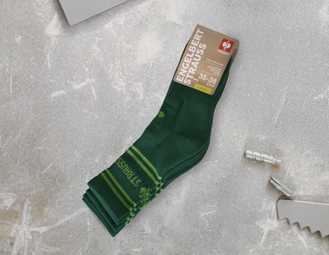 Socks: e.s. Allround socks Classic light/high, children's + green/seagreen 1