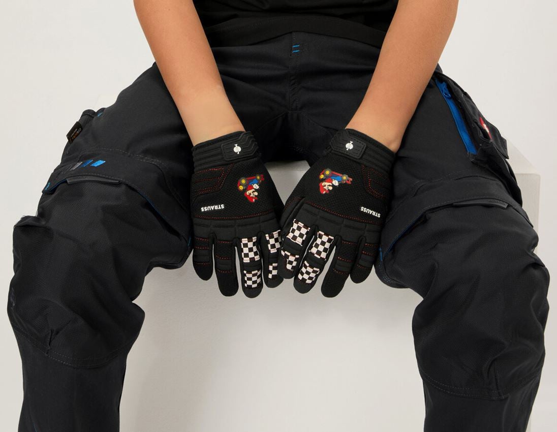 Clothing: Mario Kart Gloves, children's + black 1