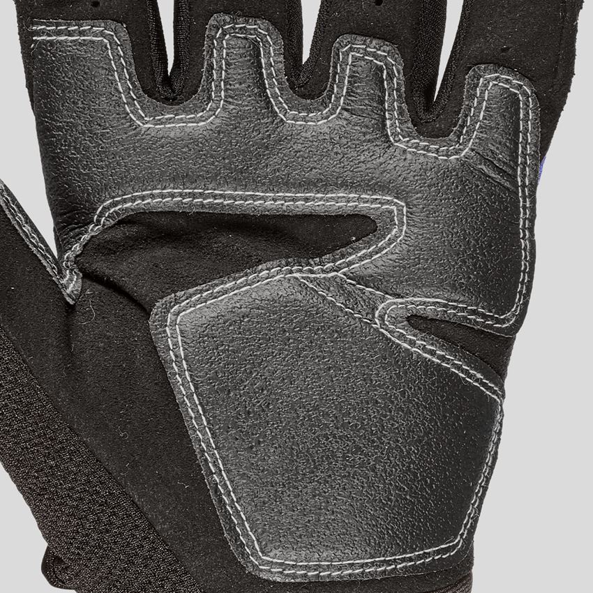Hybrid: e.s. Mechaniker-Handschuhe Mirage + blau/schwarz 2