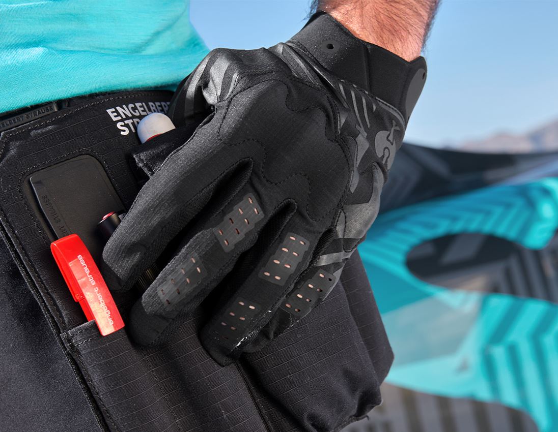 Hybrid: Gloves e.s.trail, light graphic + black
