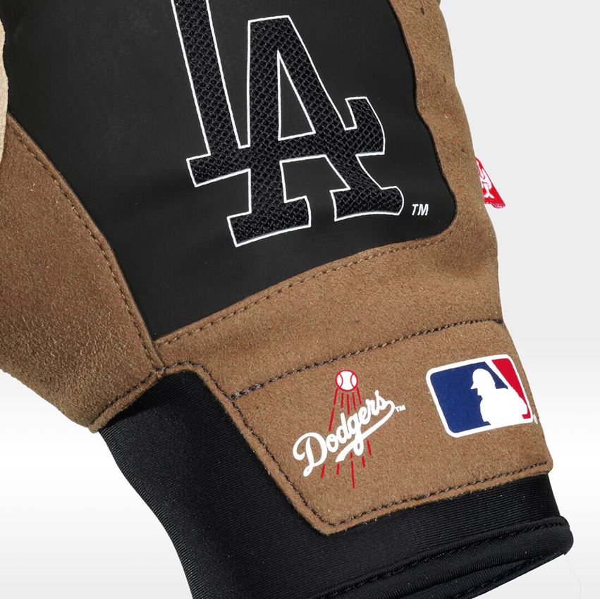 Hybrid: MLB™ Mechanic's gloves + LA brown/black 2