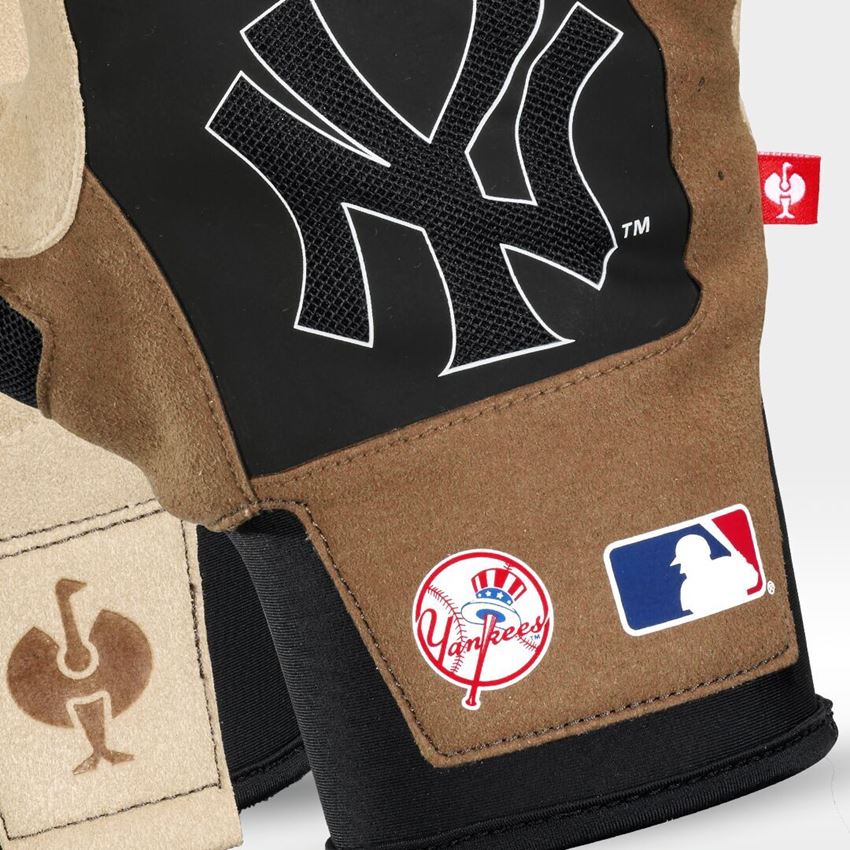 Hybrid: MLB™ Mechanic's gloves + NY brown/black 2