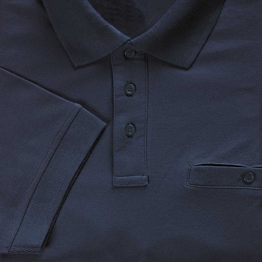 Shirts & Co.: e.s. Polo-Shirt cotton Pocket + dunkelblau 2