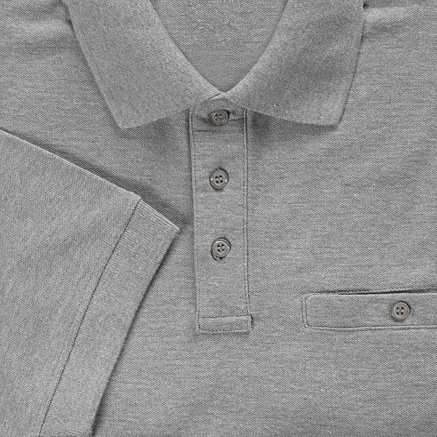 Themen: e.s. Polo-Shirt cotton Pocket + graumeliert 2