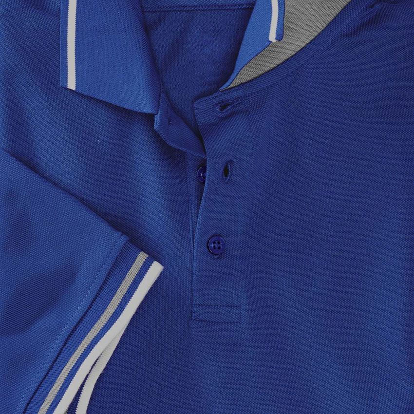 Gardening: e.s. Polo shirt cotton Deluxe Colour + royalblue/aluminium 2